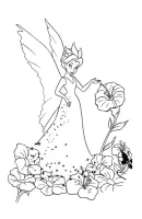 Tinker Bell kleurplaat 3